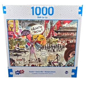 New, Sealed Sure Lox 1000 Piece Puzzle Oh La La Arigato Tokyo For Ages 14 & Up
